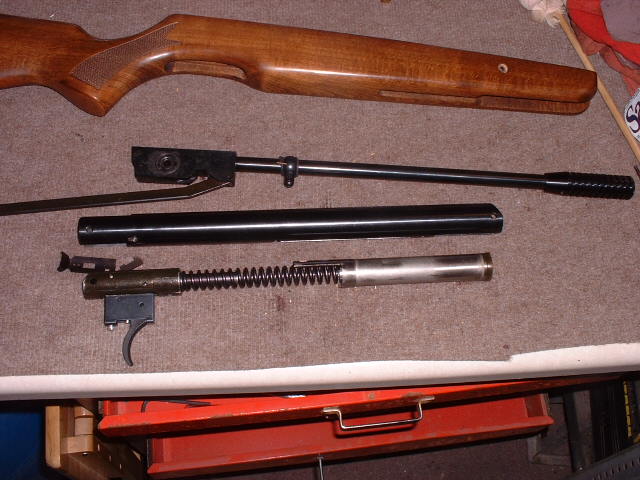 Everything disassembled and laid out