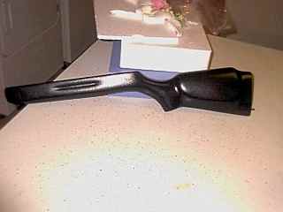 Stock after flat black paint and clear coat, view one