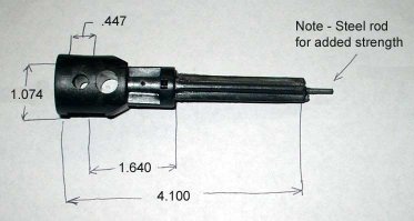 B-3 black guide with dimensions