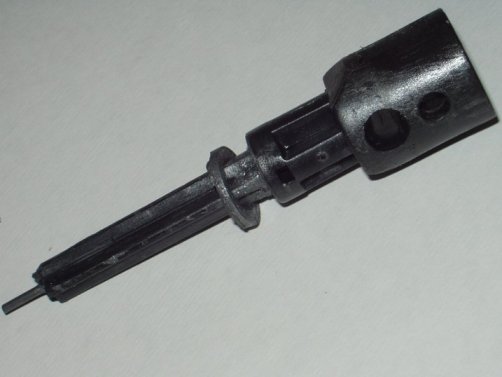 Black B-3 guide with lubed metal washer installed