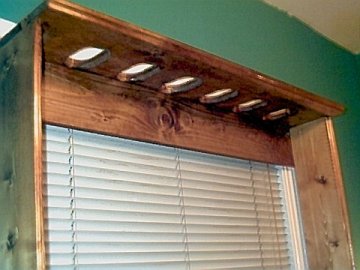 Air rifle rack with butt stock cutout detail