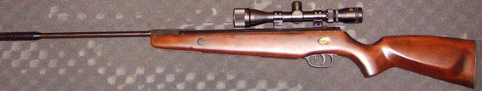 Beeman SS1000 with scope before disassembly